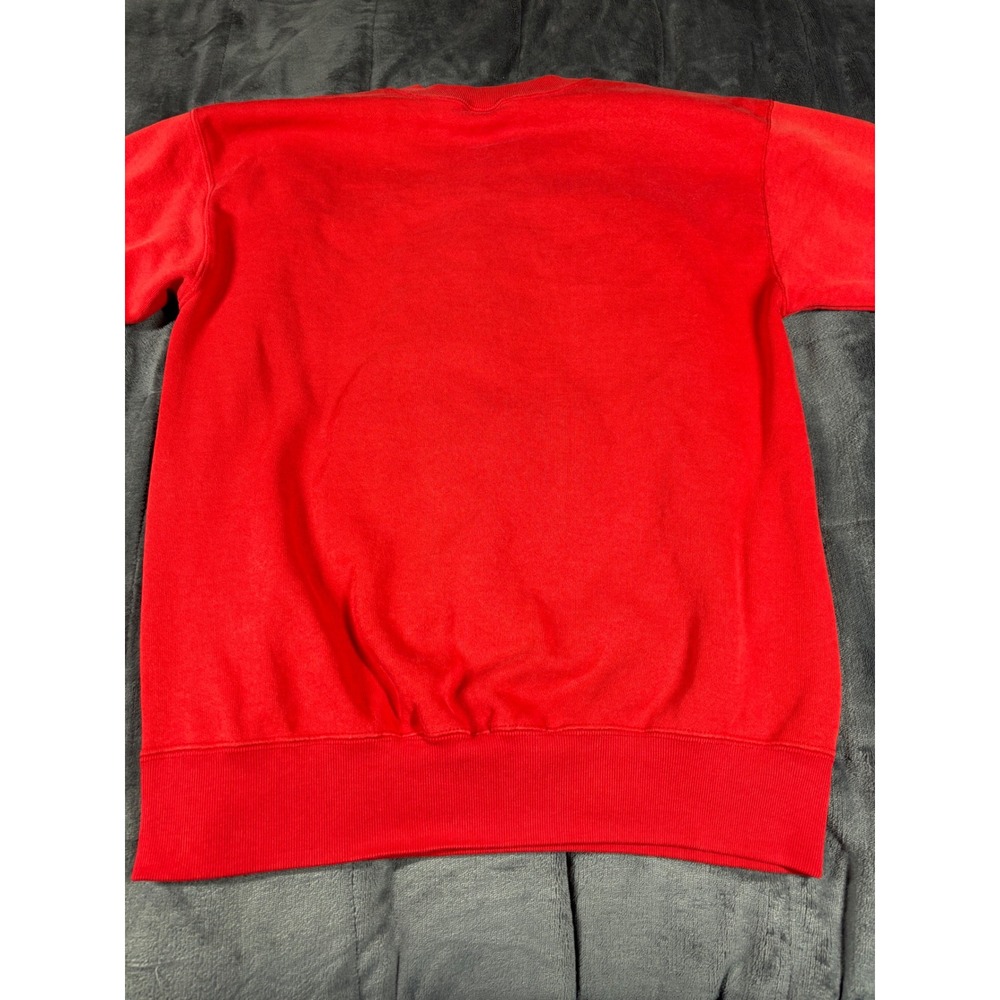 Vintage Nutmeg Mills San Francisco 49ers NFL Sweatshirt Red Mens Medium USA Made - Picture 10 of 11